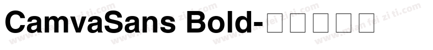 CamvaSans Bold字体转换